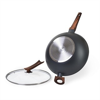 Сковорідка ВОК Fissman CAPELLA 30x8,5 см / 4,3 л з кришкою (14957) Сковорідка ВОК Fissman CAPELLA 30x8,5 см / 4,3 л з кришкою (14957)