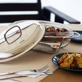 Овальний марміт Fissman 42x25x19 см 3.0 л (6031)