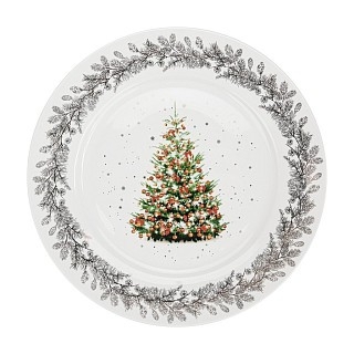 Тарілка Fissman CHRISTMAS 27 cм порцеляна (14012) Тарілка Fissman CHRISTMAS 27 cм порцеляна (14012)