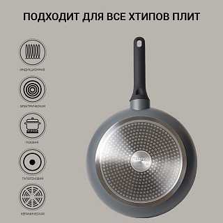Сковорода для жарки Fissman LAURA 24x4,9 см алюминий с антипригарным покрытием (14473) Сковорода для жарки Fissman LAURA 24x4,9 см алюминий с антипригарным покрытием (14473)