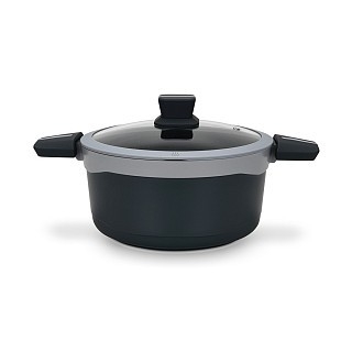 Кастрюля Fissman со стеклянной крышкой LUXURIA 24x12см/4,5л алюминий с антипригарным покрытием (14551) Кастрюля Fissman со стеклянной крышкой LUXURIA 24x12см/4,5л алюминий с антипригарным покрытием (14551)