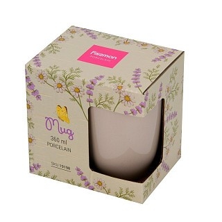 Кружка Fissman 360 мл фарфор (19198)