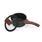 Ківш Fissman FILOMENA 16x8 см 1,2 л зі скляною кришкою алюміній з антипригарним покриттям (14529)