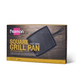 Квадратная сковорода-гриль Fissman 28х4,7 см с ручкой (4137) Квадратная сковорода-гриль Fissman 28х4,7 см с ручкой (4137)