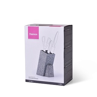 Підставка для кухонних ножів та ножиць Fissman 11x11x26 см ГРАФІТ (2876) Підставка для кухонних ножів та ножиць Fissman 11x11x26 см ГРАФІТ (2876)