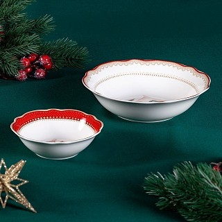 Салатник Fissman CHRISTMAS EVE 15,5x5 см порцеляна (16030)