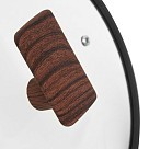 Ківш Fissman FILOMENA 16x8 см 1,2 л зі скляною кришкою алюміній з антипригарним покриттям (14529)