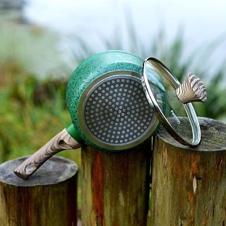 Ківш Fissman MALACHITE 16x7,8 см 1400 мл індукційне дно (4317) Ківш Fissman MALACHITE 16x7,8 см 1400 мл індукційне дно (4317)