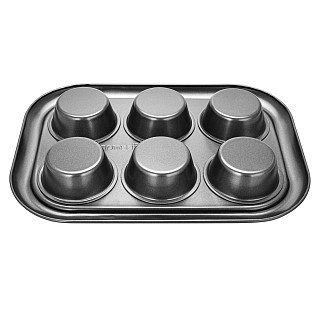 Форма для выпечки Fissman 6-ти кексов 29,4x21x3,5 см (5649) Форма для выпечки Fissman 6-ти кексов 29,4x21x3,5 см (5649)