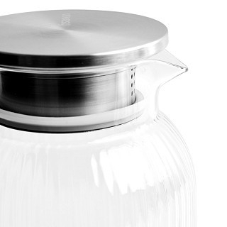 Глечик для холодних та гарячих напоїв Fissman з фільтром 1500 мл жаростійке скло (6586) Глечик для холодних та гарячих напоїв Fissman з фільтром 1500 мл жаростійке скло (6586)