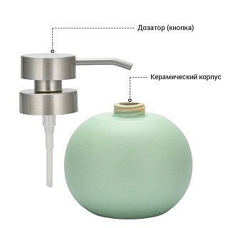 Дозатор жидкого мыла Fissman 300 мл, стакан 290 мл и мыльница в наборе (9507) Дозатор жидкого мыла Fissman 300 мл, стакан 290 мл и мыльница в наборе (9507)