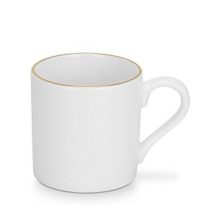 Набор Fissman из 2-х кружек FLOREE 100 мл с блюдцем фарфора (3670)