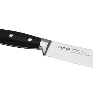 Набір ножів 6 придметів Fissman NAKAJIMA в дерев`яній підставці 420J2 сталь (2714)