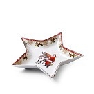 Блюдо Fissman CHRISTMAS 19 см у формі зірки фарфор (13789)
