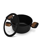 Каструля Fissman FEORELLA 20x10 см 2,67 л зі скляною кришкою алюміній з антипригарним покриттям (14512)