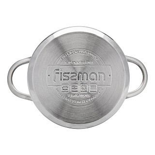 Кастрюля Fissman BAMBINO 14x7,0 см / 1,1л с вставкой для варки на пару 14x6,5 см (5275)
