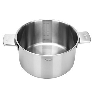 Кастрюля Fissman PREMIUM ONE 24x13 см/5,4 л со стеклянной крышкой нержавеющая сталь (15092)