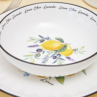 Набір з 2-х глибоких тарілок Fissman 18 см PROVENCE порцеляна (13625)