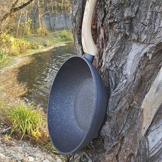 Сковорідка ВОК Fissman BLACK COSMIC 24x7 см (4344) Сковорідка ВОК Fissman BLACK COSMIC 24x7 см (4344)