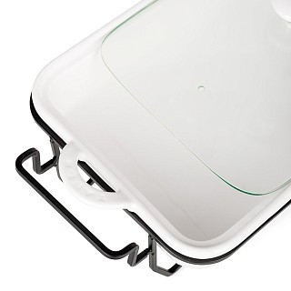 Марміт прямокутний Fissman 31x22,5x6,5 см / 2,2 л фарфор (14161)