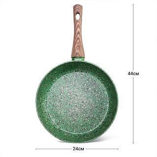 Глибока сковорідка Fissman MALACHITE 24x6,5см (14309)