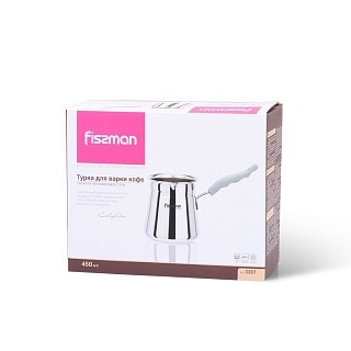 Турка для варки кофе Fissman 450 мл с бакелитовой ручкой (3307) Турка для варки кофе Fissman 450 мл с бакелитовой ручкой (3307)