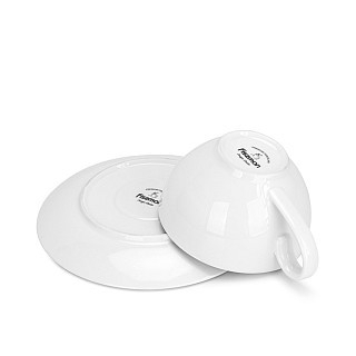 Набор Fissman из 2-х кружек FLOREE430 мл с блюдцем фарфора (3667)