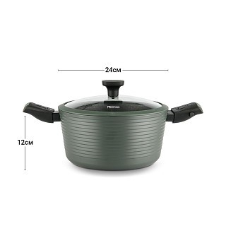 Каструля Fissman BRILLIANT 24x12см / 4,5л зі знімними ручками (14382) Каструля Fissman BRILLIANT 24x12см / 4,5л зі знімними ручками (14382)