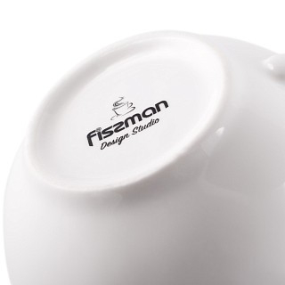 Кухоль Fissman ALEKSA 250 мл с блюдцем порцеляна (3899)