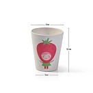 Стакан для дітей бамбукове волокно Fissman 300 мл Полуничка (8358)