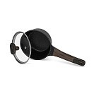 Ківш Fissman 16x7,8 см / 1,3 л EVOLUTION зі скляною кришкою алюміній з антипригарним покриттям (14575)