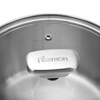 Кастрюля Fissman PREMIUM ONE 20x11 см/3,1 л со стеклянной крышкой нержавеющая сталь (15091)