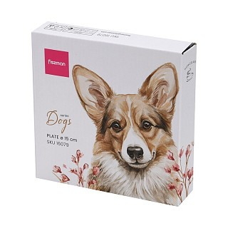 Тарілка Fissman DOGS 15 см порцеляна (16079)