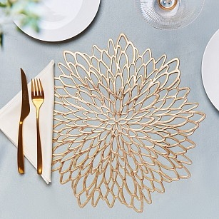 Сервировочный коврик Fissman круглый 38 см ПВХ цена за 1од (0720)