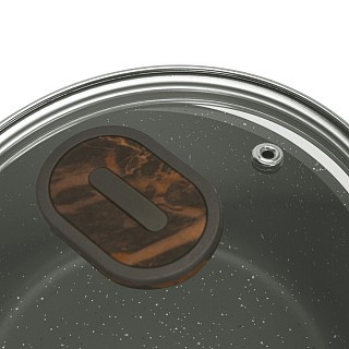 Ківш Fissman 16x7,5 см / 1,3 л CUISINE зі скляною кришкою алюміній з антипригарним покриттям (14591) Ківш Fissman 16x7,5 см / 1,3 л CUISINE зі скляною кришкою алюміній з антипригарним покриттям (14591)