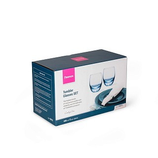 Набор из 2-х стаканов Fissman 440 мл стекло (19073)