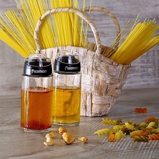 Набор бутылок для уксуса и масла. Fissman 2х170мл стекло (6415)