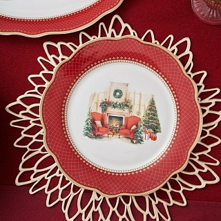 Тарелка Fissman CHRISTMAS EVE 27 см фарфор (16026)