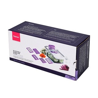 Терка Fissman шинковказ с контейнером 28x13x12 см с 6 сменными лезвиями. (18640)