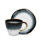 Набір Fissman з 2-х кухлів GALACTICA 230 мл з блюдцем порцеляна (13629)