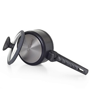 Ковш Fissman CHARM STONE 16x7,8 см 1400 мл со стеклянной крышкой (5024)