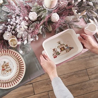 Форма для запекания Fissman 25х19х6 см MIRACLE фарфор (13749)