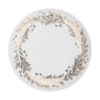 Кружка Fissman CHRISTMAS 400 мл с блюдцем фарфора (14022)