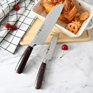 Ніж сантоку Fissman 18 см RAGNITZ X50CrMoV15 сталь (2827)