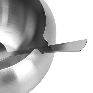 Сахарница 350 мл Fissman со стеклянной крышкой и ложкой нержавеющая сталь (5872)