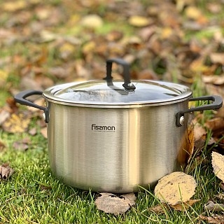 Каструля Fissman LOREN 24x13,5 см / 6 л зі скляною кришкою (5473) Каструля Fissman LOREN 24x13,5 см / 6 л зі скляною кришкою (5473)