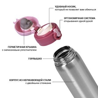 Термокружка для чаю та кави Fissman 420 мл (9823) Термокружка для чаю та кави Fissman 420 мл (9823)