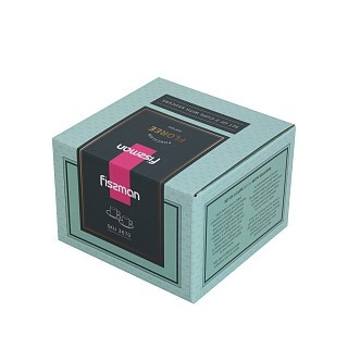 Набор Fissman из 2-х кружек FLOREE 100 мл с блюдцем фарфора (3670)