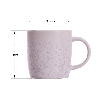 Кружка Fissman 330 мл, цвет сиреневый (6089)