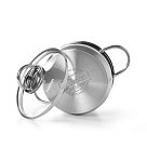 Каструля зі скляною кришкою Fissman MONICA 18x10,5 см на 2,6 л (5402)